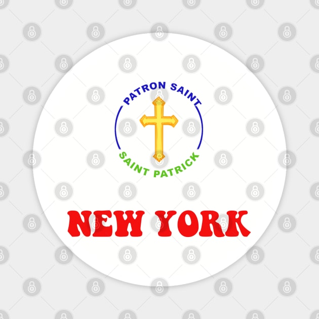 NEW YORK CITY PATRON SAINT Magnet by CITY PATRON SAINTS